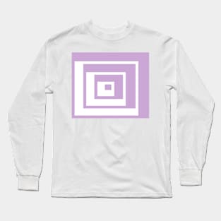 Abstract geometric pattern - purple and white. Long Sleeve T-Shirt